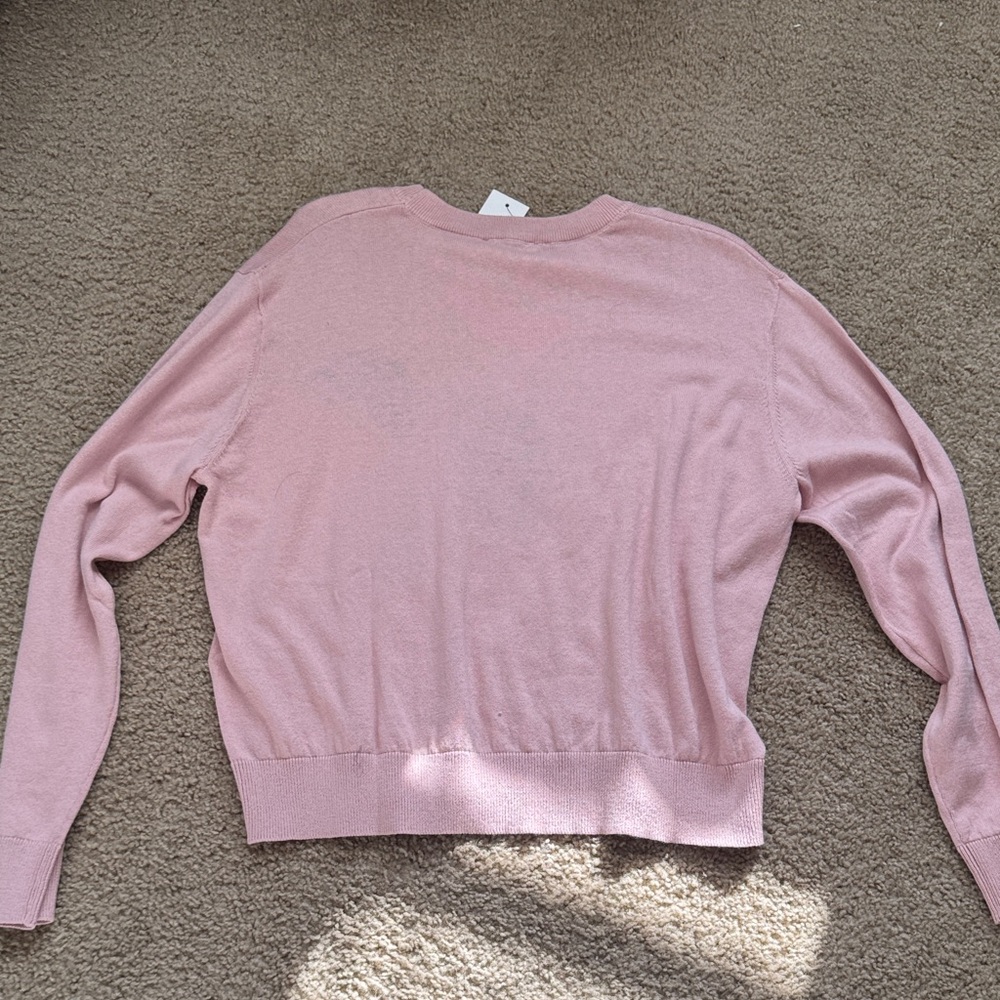 Calvin Klein Light Pink Crew Neck Sweater - Picture 2 of 2